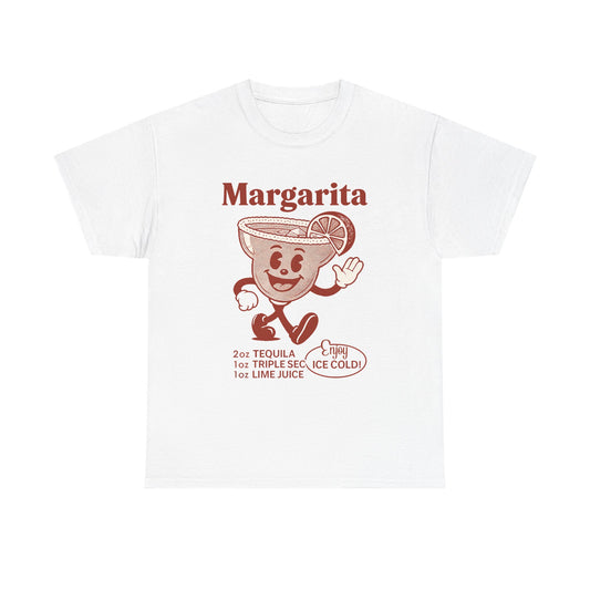 Retro Margarita T-Shirt, Fun Summer Wear, Cocktail Party Gift, Unisex Graphic Tee, Perfect for Happy Hour, Beach Vibes
