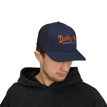 Daddy-O Surfwear Co. Snapback Trucker Hat — Vintage Surf Retro Cap