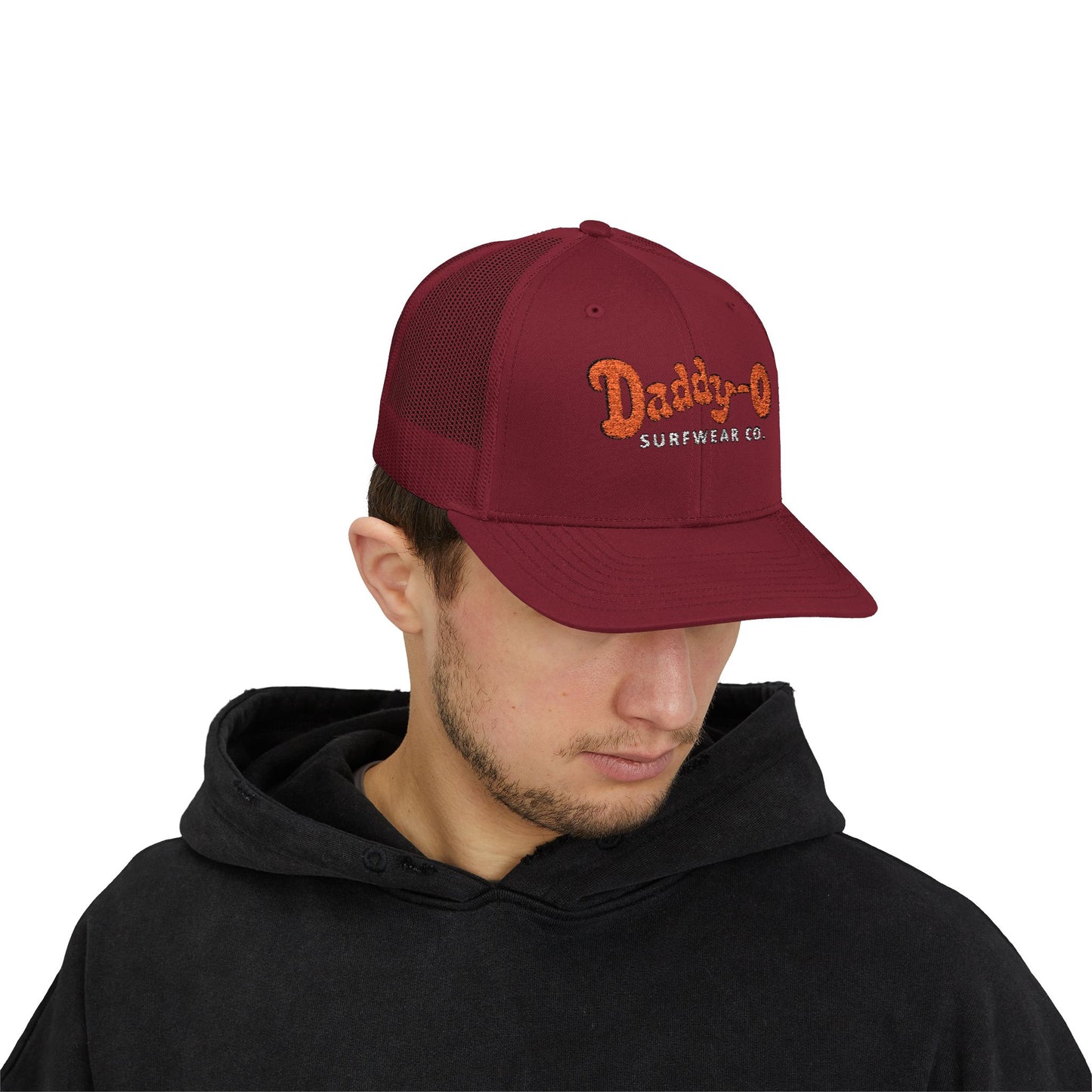 Daddy-O Surfwear Co. Snapback Trucker Hat — Vintage Surf Retro Cap