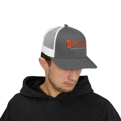 Daddy-O Surfwear Co. Snapback Trucker Hat — Vintage Surf Retro Cap
