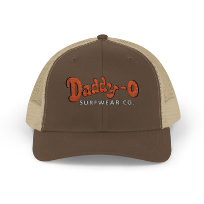 Daddy-O Surfwear Co. Snapback Trucker Hat — Vintage Surf Retro Cap