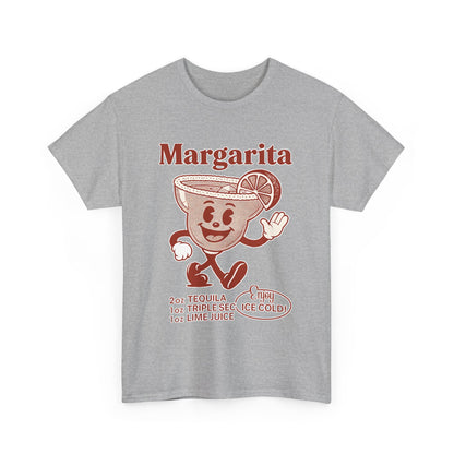 Retro Margarita T-Shirt, Fun Summer Wear, Cocktail Party Gift, Unisex Graphic Tee, Perfect for Happy Hour, Beach Vibes