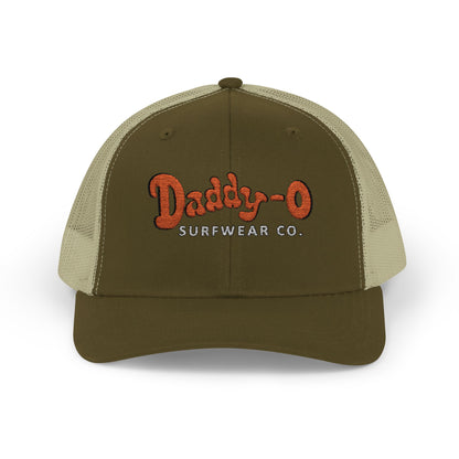 Daddy-O Surfwear Co. Snapback Trucker Hat — Vintage Surf Retro Cap