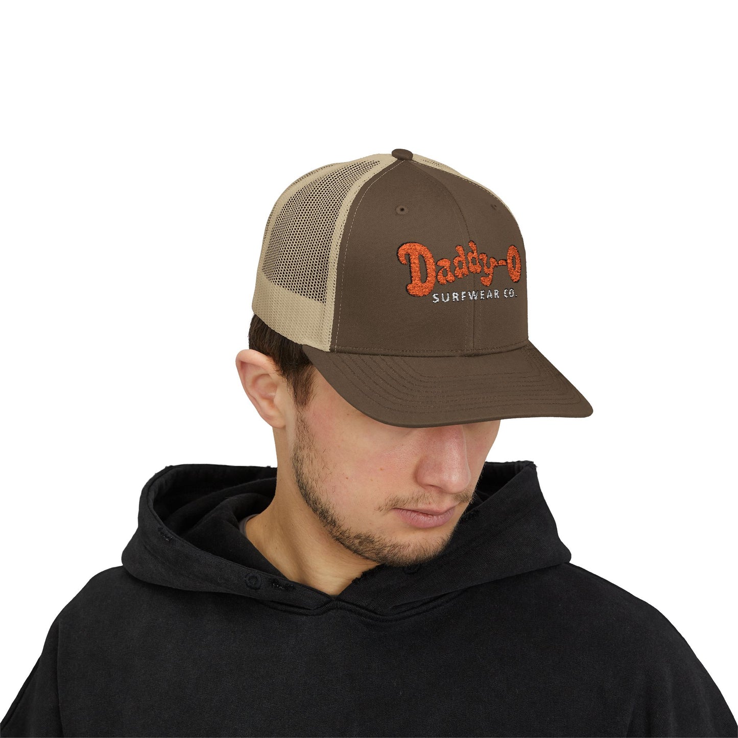 Daddy-O Surfwear Co. Snapback Trucker Hat — Vintage Surf Retro Cap