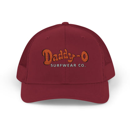 Daddy-O Surfwear Co. Snapback Trucker Hat — Vintage Surf Retro Cap