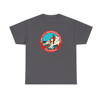 Vintage Surf City USA T-Shirt | Retro Huntington Beach California Tee | Classic Distressed Beach Logo Shirt
