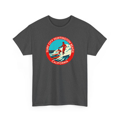 Vintage Surf City USA T-Shirt | Retro Huntington Beach California Tee | Classic Distressed Beach Logo Shirt