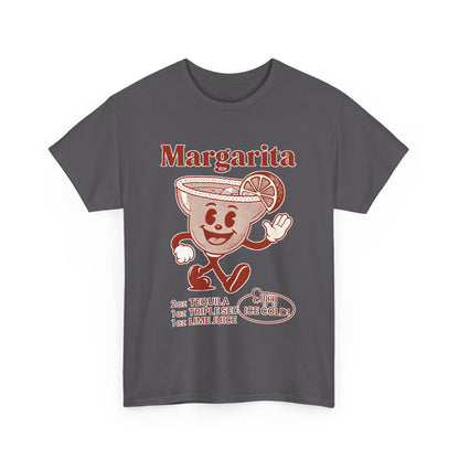 Retro Margarita T-Shirt, Fun Summer Wear, Cocktail Party Gift, Unisex Graphic Tee, Perfect for Happy Hour, Beach Vibes