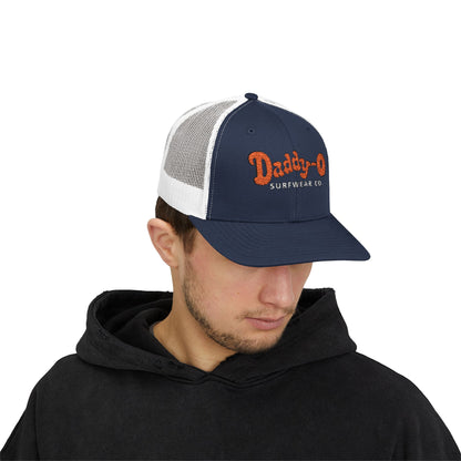 Daddy-O Surfwear Co. Snapback Trucker Hat — Vintage Surf Retro Cap