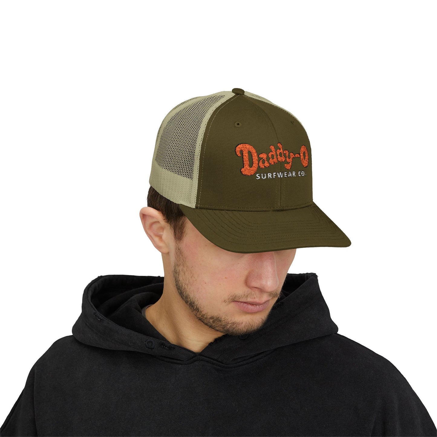 Daddy-O Surfwear Co. Snapback Trucker Hat — Vintage Surf Retro Cap