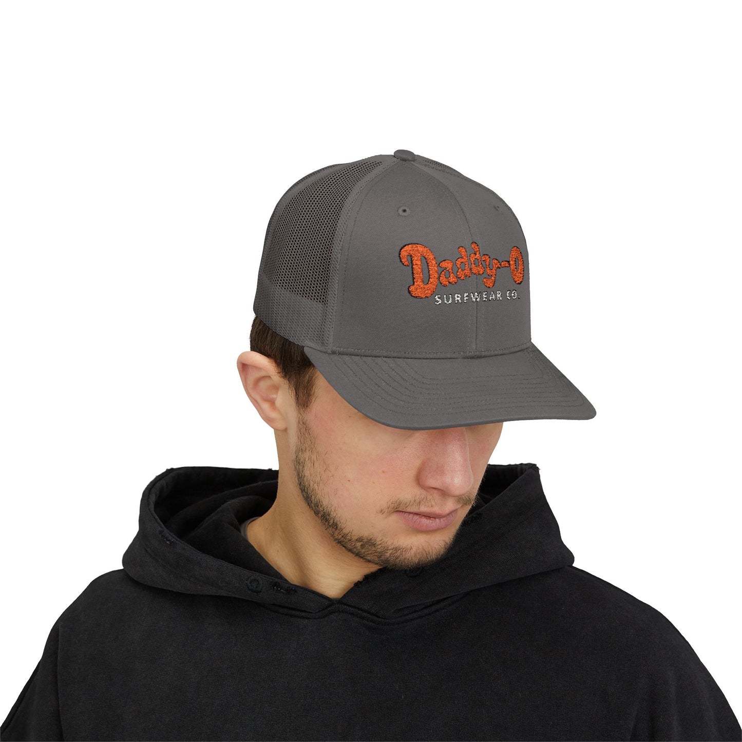 Daddy-O Surfwear Co. Snapback Trucker Hat — Vintage Surf Retro Cap