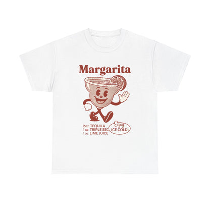 Retro Margarita T-Shirt, Fun Summer Wear, Cocktail Party Gift, Unisex Graphic Tee, Perfect for Happy Hour, Beach Vibes