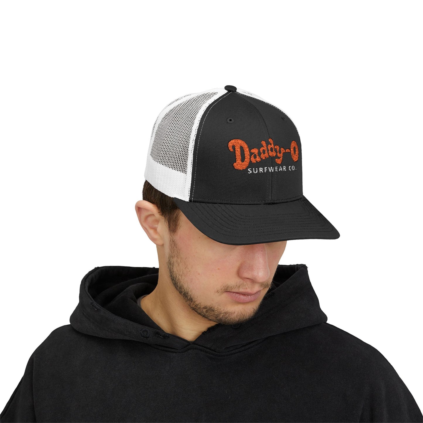 Daddy-O Surfwear Co. Snapback Trucker Hat — Vintage Surf Retro Cap